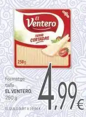 Valvi Supermercats El ventero - formatge talls oferta