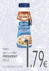Valvi Supermercats Président - nata per a cuinar oferta