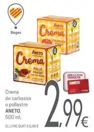Valvi Supermercats Aneto - crema de carbassa o pollastre oferta