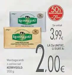 Valvi Supermercats Kerrygold - mantega amb o sense sal oferta
