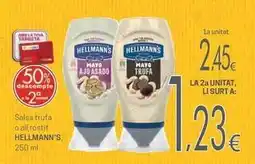 Valvi Supermercats Hellmann's - salsa trufa o all rostit oferta