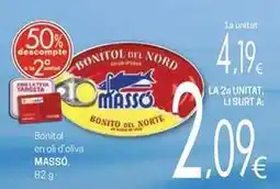 Valvi Supermercats Massó - bonitol en oli d'oliva oferta