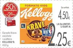 Valvi Supermercats Kellogg's - cereals krave xocolata i avellana oferta