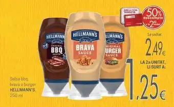 Hellmann's - salsa bbq. bravo burger