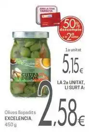 Valvi Supermercats Excelencia - olives llepadits oferta