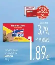 Valvi Supermercats Massó - tonyina clara en oli d'oliva oferta
