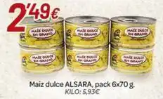 Alsara Supermercados Alsur - maiz dulce oferta