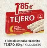 Alsara Supermercados Tejero - filete de caballa en aceite oferta
