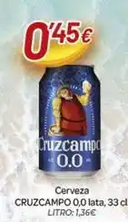 Alsara Supermercados Cruzcampo - cerveza 0,0 oferta