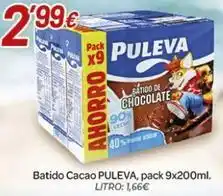 Alsara Supermercados Puleva - batido cacao oferta