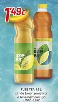 Alsara Supermercados Fuze tea - limón, limón sin azúcar o té verde/maracuyá oferta