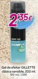 Alsara Supermercados Gillette - gel de afeitar clasica sensible oferta