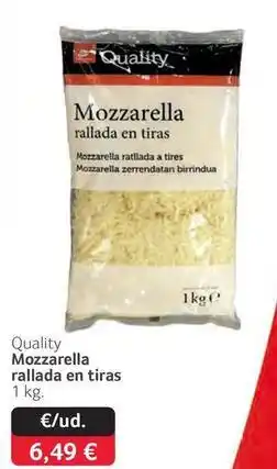 GM Cash & Carry Quality - mozzarella rallada en tiras oferta