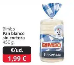 GM Cash & Carry Bimbo - pan blanco sin corteza oferta