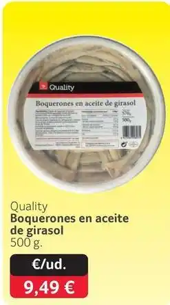 GM Cash & Carry Quality - boquerones en aceite de girasol oferta