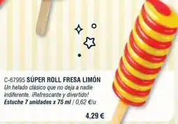 Abordo Súper roll fresa limón oferta
