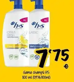 Cash Fresh H&s - gama champú hs oferta