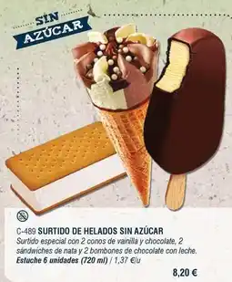 Abordo Surtido de helados sin azucar oferta