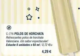 Abordo Polos de horchata oferta