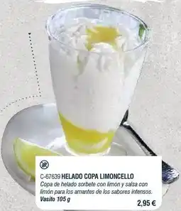 Abordo Helado copa limoncello oferta