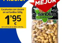 Cash Fresh San blas - cacahuetes con cascara sin sal oferta