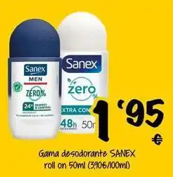 Cash Fresh Sanex - gama desodorante roll on oferta