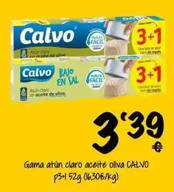 Cash Fresh Calvo - gama atún claro aceite oliva oferta