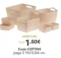 Rocasa Cesta cotton oferta
