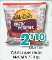 Congelados Copos Mccain - patatas gajo rustic oferta
