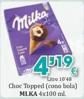 Congelados Copos Milka - choc topped oferta