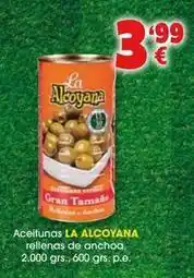 TOP Cash & Carry La alcoyana - aceitunas rellenas de anchoa oferta