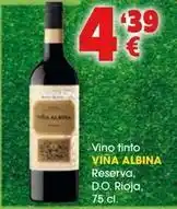 TOP Cash & Carry Viña albina - vino tinto reserva, d.o. rioja oferta