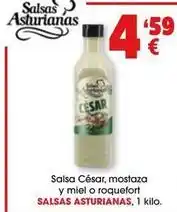 TOP Cash & Carry Salsas asturianas - salsa cesar, mostaza y miel o roquefort oferta