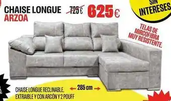 Chaise longue arzoa