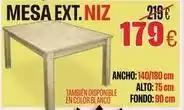 Hipo Gegant Blanco - mesa ext.niz oferta