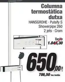 Ferrolan Hansgrohe - columna termostatica dutxa oferta