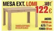 Hipo Gegant Blanco - mesa ext. lomi oferta