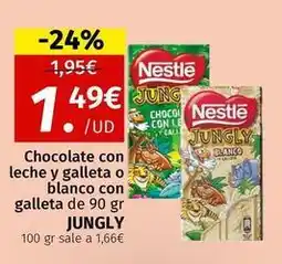Maskom Supermercados Blanco - chocolate con leche y galleta o con galleta de 90 gr oferta