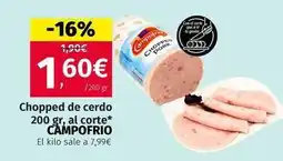 Maskom Supermercados Campofrío - chopped de cerdo oferta