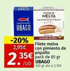 Maskom Supermercados Ubago - filete melva con pimiento de piquillo oferta