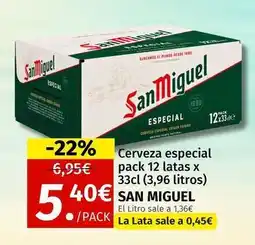 Maskom Supermercados San miguel - cerveza especial oferta