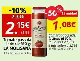 Maskom Supermercados La molisana - tomate passata bote oferta