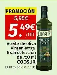 Maskom Supermercados Coosur - aceite de oliva virgen extra gran seleccion oferta