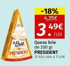 Maskom Supermercados Président - queso brie oferta