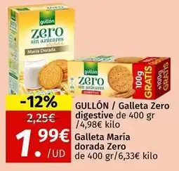 Maskom Supermercados Gullón - galleta zero digestive oferta