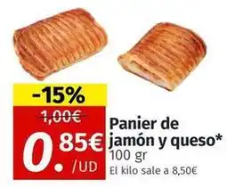 Maskom Supermercados Panier de jamon y queso oferta