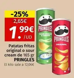 Maskom Supermercados Pringles - patatas fritas original o sour cream oferta