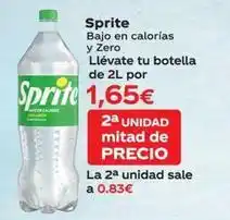 Maskom Supermercados Sprite - bajo en calorias y zero llevate tu botella de 2l oferta