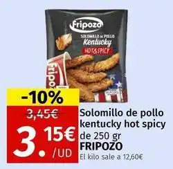 Maskom Supermercados Fripozo - solomillo de pollo kentucky hot spicy oferta