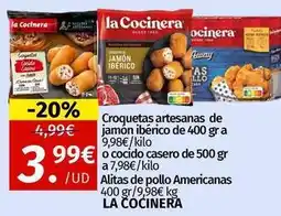 Maskom Supermercados La cocinera - croquetas artesanas de jamon iberico oferta